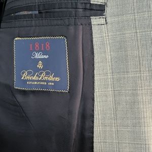 Brooks Brothers Grey Glenplaid Blazer